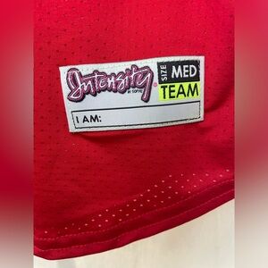 NWT Intensity By Soffe Red Jersey Breathable Athletic Red + Gray E002